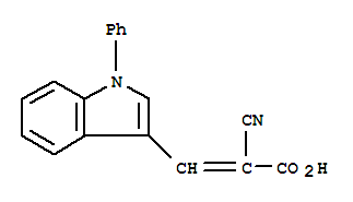 2-氰基-3-(1-苯基-1H-吲哚-3-基)丙烯酸