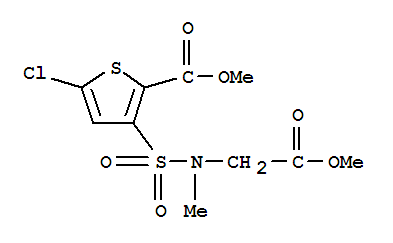 5-氯-3-(N-乙酸甲酯-N-甲磺酰基)-噻吩-2-甲酸甲酯