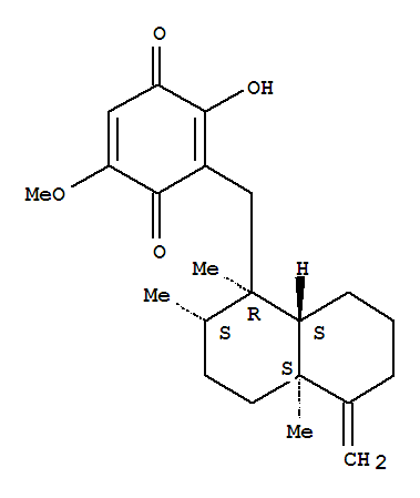 3-[(十氢-1Β,2Β,4AΒ-三甲基-5-亚甲基-1-萘基)甲基]-2-羟基-5-甲氧基苯醌