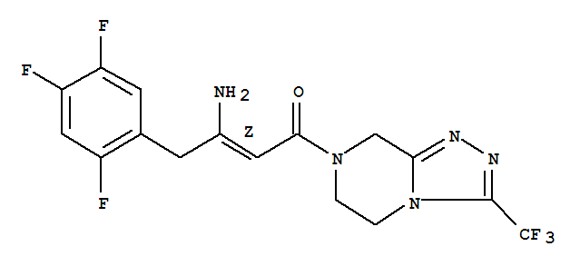 (2Z)-4-氧代-4-[3-(三氟甲基)-5,6-二氢-[1,2,4]三唑并[4,3-a]吡嗪-7(8H)-基]-1-(2,4,5-三氟苯基)丁-2-烯-2-胺