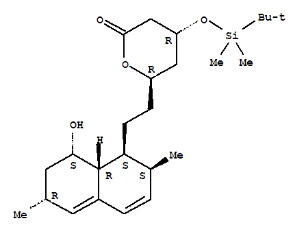 4-(叔丁基二甲基甲硅烷氧基)-6-[2-(8-羟基-2,6-二甲基-1,2,6,7,8,8a-六氢萘)-乙基]-四氢吡喃-2-酮