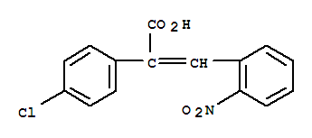 2-(4-氯苯基)-3-(2-硝基苯基)丙-2-烯酸