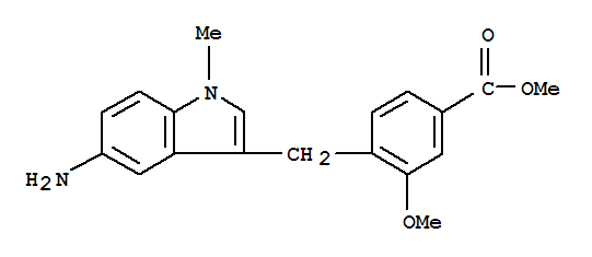 3-甲氧基-4-(1-甲基-5-氨基吲哚-3-基甲基)苯甲酸甲酯
