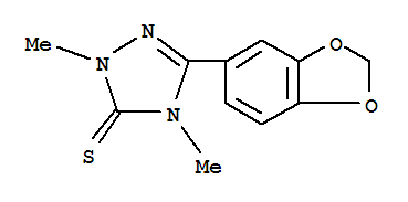 5-(1,3-苯并二氧戊环-5-基)-2,4-二甲基-1,2,4-三唑-3-硫酮