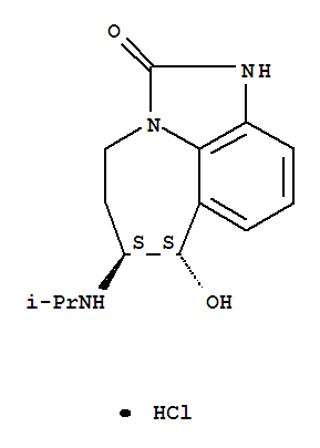 盐酸齐帕特罗; 齐帕特罗盐酸盐; (+/1)-反式-4,5,6,7-四氢-7-羟基-6-(异丙基氨基)咪唑并[4,5,1-jk]-[1]苯并氮杂卓-2(1H)-酮