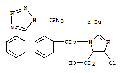 [2-丁基-4-氯-1-[(2'-(1-三苯甲基-1H-四氮唑-5-基)联苯-4-基)甲基)-1H-咪唑-5-基)甲醇