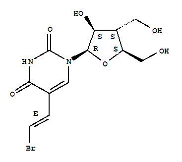 5-[(E)-2-溴乙烯基]-1-[3-脱氧-3-(羟甲基)-β-D-呋喃阿拉伯糖基]嘧啶-2,4(1H,3H)-二酮