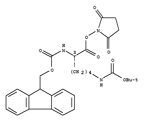 N6-[(1,1-二甲基乙氧基)羰基]-N2-[(9H-芴-9-基甲氧基)羰基]-L-赖氨酸2,5-二氧代-1-吡咯烷基酯