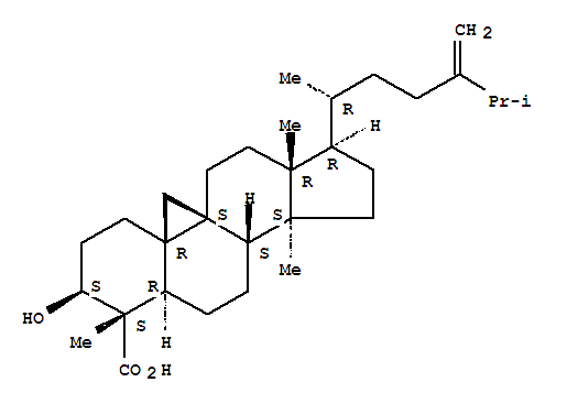 (3beta,4alpha)-3-羟基-24-亚甲基-9,19-环羊毛甾烷-28-酸对照品(标准品) | 149252-87-9