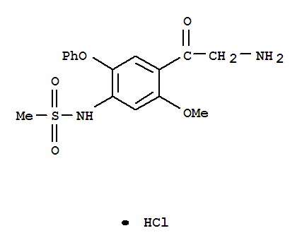 N-(4-甘氨酰基-5-甲氧基-2-苯氧基苯基)甲烷磺酰胺盐酸盐