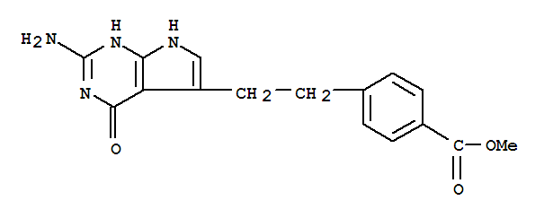 4-[2-（2-氨基-4,7-二氢-4-氧-1H-吡咯[2,3-d]嘧啶-5- 基）乙基]苯甲酸甲酯