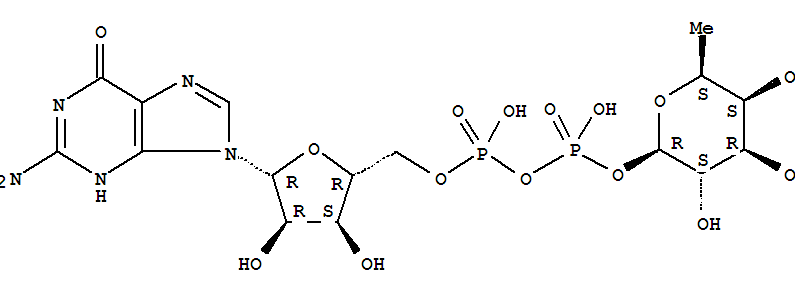 (((2R,3S,4R,5R)-5-(2-氨基-6-氧代-3,6-二氢-9H-嘌呤-9-基)-3,4-二羟基四氢呋喃-2-基)甲基)((2R,3S,4R,5S,6S)-3,4,5-三羟基-6-甲基四氢-2H-吡喃-2-基)二氢二磷酸酯