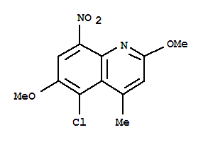 5-氯-2,6-二甲氧基-4-甲基-8-硝基喹啉