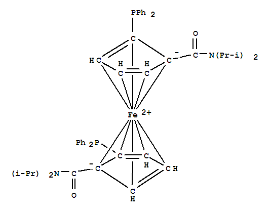 (R)-(＋)-1,1-二(联苯膦基)-2,2-二(N,N-二异丙基酰胺)二茂(络)铁