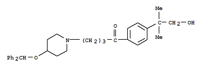 4-[4-(二苯基甲氧基)-1-哌啶基]-1-[4-(1-羟基-2-甲基-2-丙基)苯基]-1-丁酮