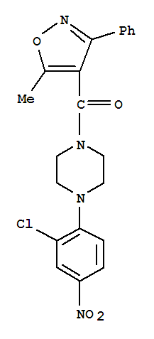 [4-(2-氯-4-硝基苯基)-1-哌嗪基](5-甲基-3-苯基-4-异噁唑基)-甲酮