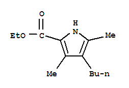 4-丁基-3,5-二甲基-1H-吡咯-2-羧酸乙酯