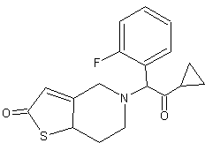 5-[2-环丙基-1-(2-氟苯基)-2-氧代乙基]-5,6,7,7-1-四氢噻吩并[3,2-c]吡啶-2(4H)-酮（替卡格雷杂质A)