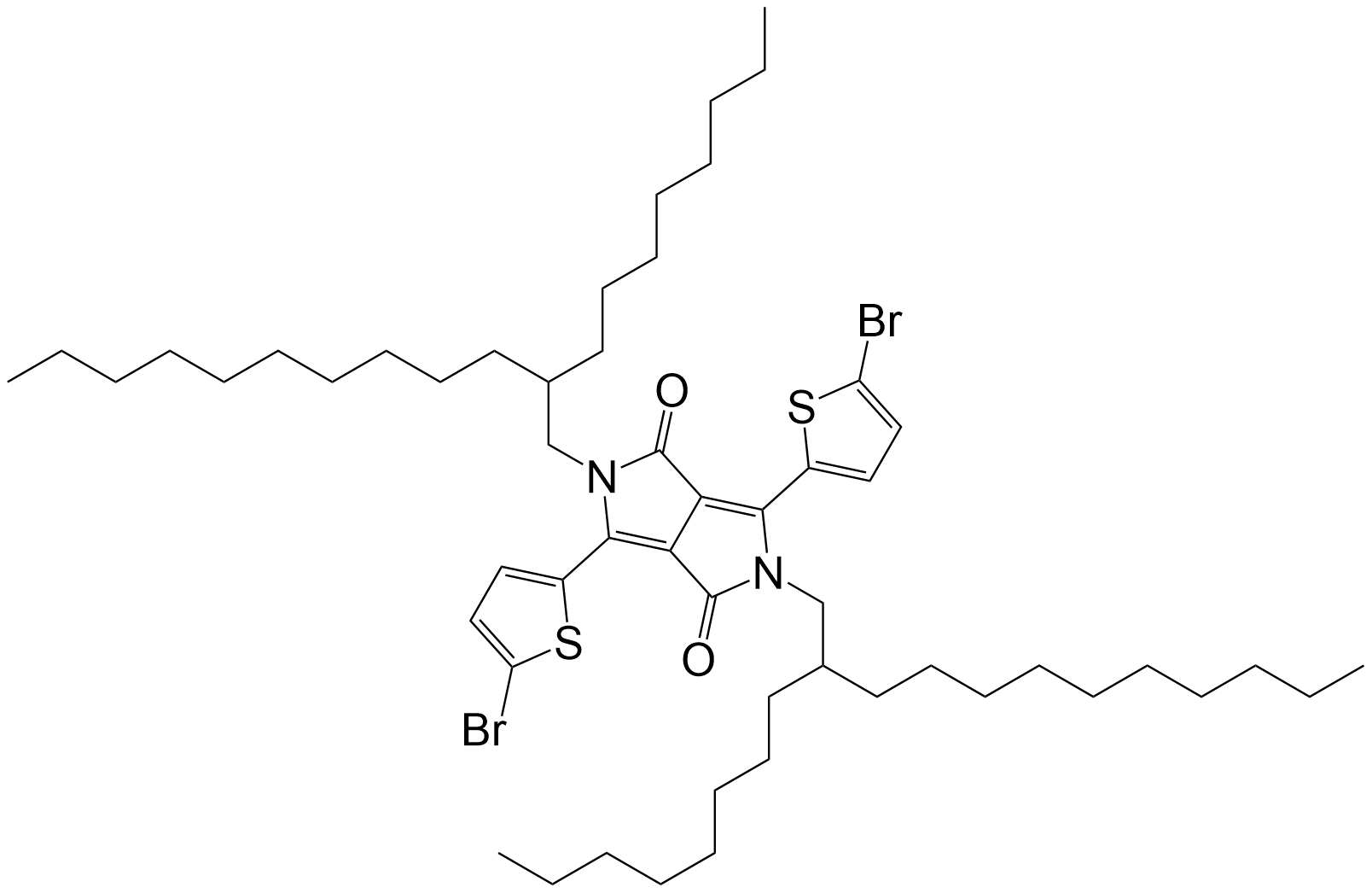 3,6-双(5-溴噻吩-2-基)-2,5-双(2-辛基十二烷基)吡咯并[3,4-C]吡咯-1,4(2H,5H)二酮(DPP-3)