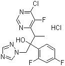 2R,3S/2S,3R)-3-(6-氯-5-氟嘧啶-4-基)-2-(2,4-二氟苯基)-1-(1H-1,2,4-三唑-1-基)-2-丁醇盐酸盐