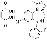 马来酸咪达唑仑; 8-氯-6-(2-氟苯基)-1-甲基-4H-咪唑并[1,5-a][1,4]苯并二氮杂卓马来酸盐