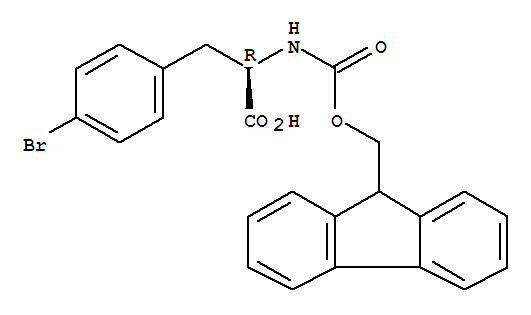 Fmoc-D-4-溴苯丙氨酸; N-(9-芴甲氧羰基)-4-溴苯基-D-丙氨酸