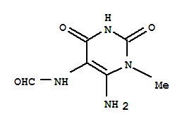 N-(6-氨基-1,2,3,4-四氢-1-甲基-2,4-二氧代-5-嘧啶基)甲酰胺