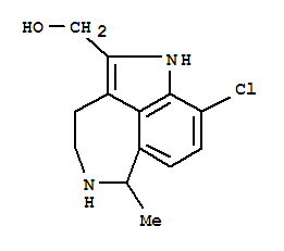 3,4,5,6-四氢-9-氯-6-甲基-1H-氮杂卓并(5,4,3-cd)吲哚-2-甲醇