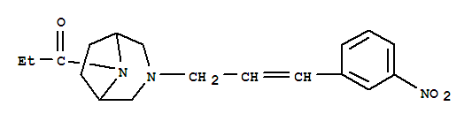 1-[3-[3-(3-硝基苯基)-2-丙烯-1-基]-3,8-二氮杂双环[3.2.1]辛-8-基]-1-丙酮