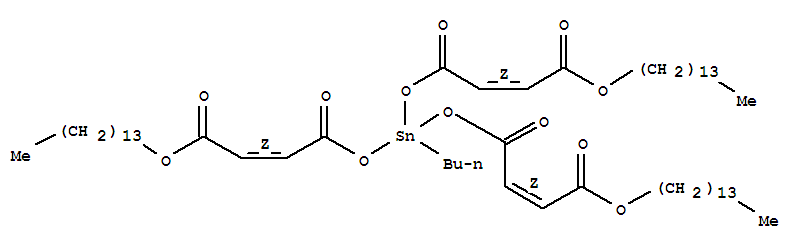 十四烷基(2Z)-6-丁基-4,8,11-三氧代-6-{[(2Z)-4-氧代-4-(十四烷氧基)-2-丁烯酰]氧基}-5,7,12-三氧杂-6-锡杂二十六-2,9-二烯-1-酸酯