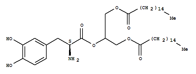 1,3-二棕榈酰-2-(2-氨基-3-(3,4-二羟基苯基)丙酰)丙烷-1,2,3-三醇