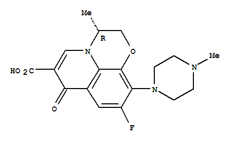 R-9-氟-2,3-二氢-3-甲基-10-(4-甲基-1-哌嗪基)-7-氧代-7H-吡啶并[1,2,3-DE]-[1,4]苯并噁嗪-6-羧酸