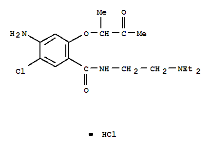 4-氨基-5-氯-N-(2-二乙基氨基乙基)-2-(3-氧代丁烷-2-基氧基)苯甲酰胺盐酸盐