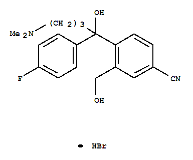 4-[4-（二甲氨基）-1-（4-氟苯基）-1-羟丁基]-3-羟甲基苯腈氢溴酸盐