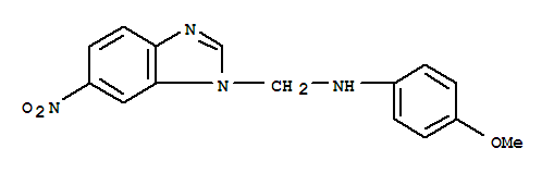 4-甲氧基-N-[(6-硝基苯并咪唑-1-基)甲基]苯胺