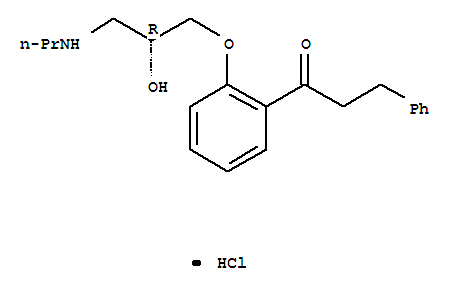 1-[2-[(2R)-2-羟基-3-丙基氨基丙氧基]苯基]-3-苯基丙烷-1-酮盐酸盐