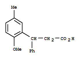 3-(2-甲氧基-5-甲基苯基)-3-苯基丙酸