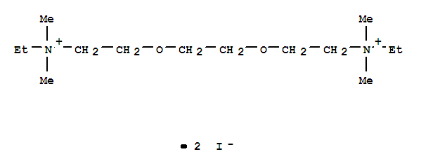 二碘化乙基-[2-[2-[2-(乙基-二甲基-氨)乙氧基]乙氧基]乙基]-二甲基-氮烷正离子