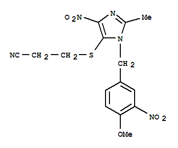 3-[3-[(4-甲氧基-3-硝基-苯基)甲基]-2-甲基-5-硝基-咪唑-4-基 ]硫烷基丙腈