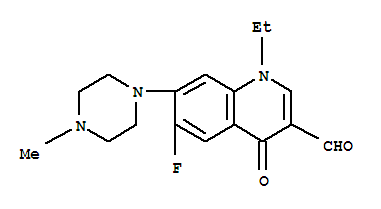 1-乙基-6-氟-7-(4-甲基哌嗪-1-基)-4-氧代喹啉-3-甲醛
