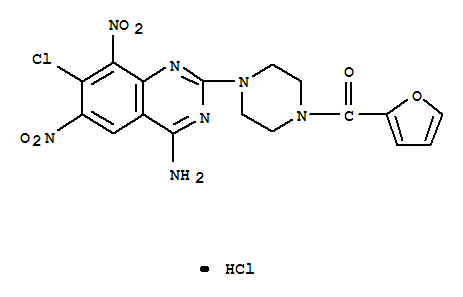 [4-(4-氨基-7-氯-6,8-二硝基喹唑啉-2-基)哌嗪-1-基]-呋喃-2-基甲酮盐酸盐
