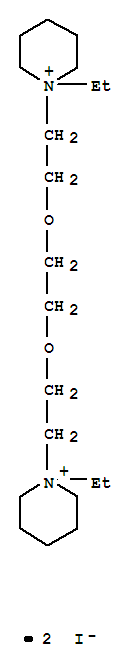 1-乙基-1-[2-[2-[2-(1-乙基哌啶-1-鎓-1-基)乙氧基]乙氧基]乙基]哌啶-1-鎓二碘化物