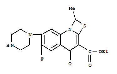 6-氟-7-哌嗪-1-甲基-4-氧代-[1,3]硫氮杂环[3,2-a]喹啉-3-羧酸乙酯