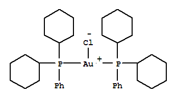 氯二(二环己基苯基膦)金(I)