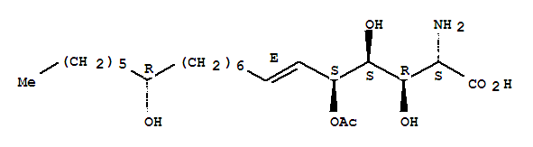 (E)-5-乙酰氧基-2-氨基-3,4,14-三羟基二十碳-6-烯酸