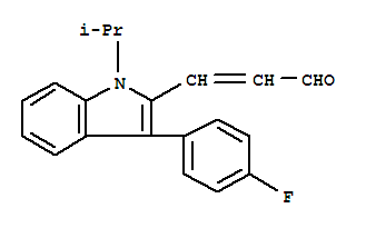 费耐力; 3-[3-(4-氟苯基)-1-异丙基-1H-吲哚-2-基]-2-丙烯醛