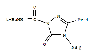胺唑草酮; 4-氨基-5-氧代-3-异丙基-N-叔丁基-1,2,4-三唑-1-甲酰胺