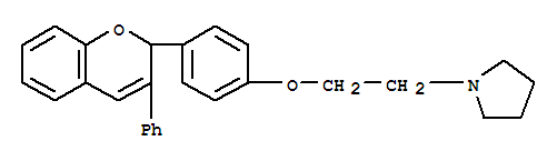1-[2-[4-(3-苯基-2H-苯并吡喃-2-基)苯氧基]乙基]吡咯烷