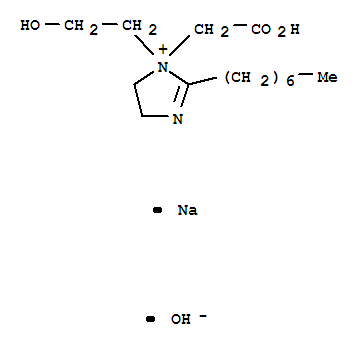 1-(羧酸根甲基)-2-庚基-1-(2-羟基乙基)-2-咪唑并啉正离子, 钠盐