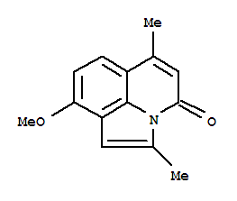 2,6-二甲基-9-甲氧基-4H-吡咯并(3,2,1-ij)喹啉-4-酮